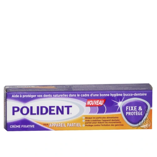 Polident Crème Fixative pour appareil partiel