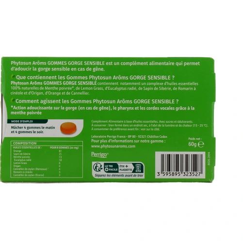 Phytosun Arôms Gommes Gorge Sensible