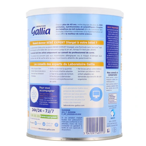 Gallia Bébé Expert Diargal Lait 0-12 mois