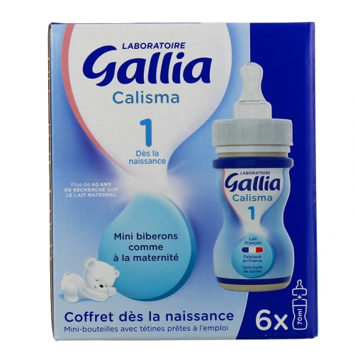 Gallia Calisma 1 Mini Biberons Lait Liquide 1er âge