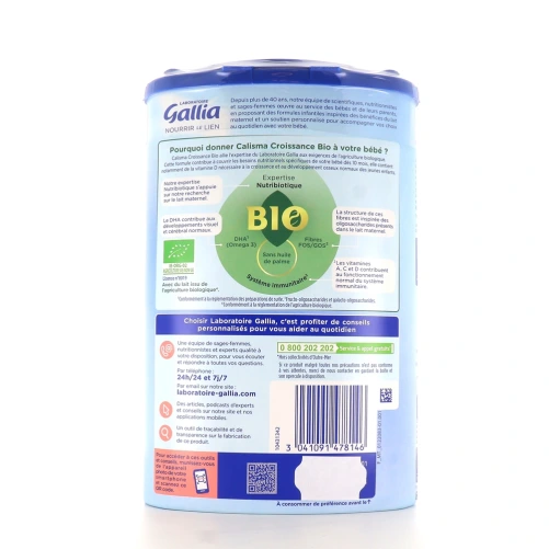 Gallia Calisma Bio 3 Lait de croissance