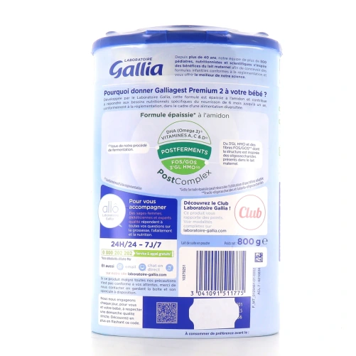 Gallia Galliagest Premium 2 Lait 2ème âge