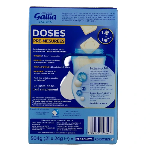 Gallia Calisma 2 Lait 2ème âge