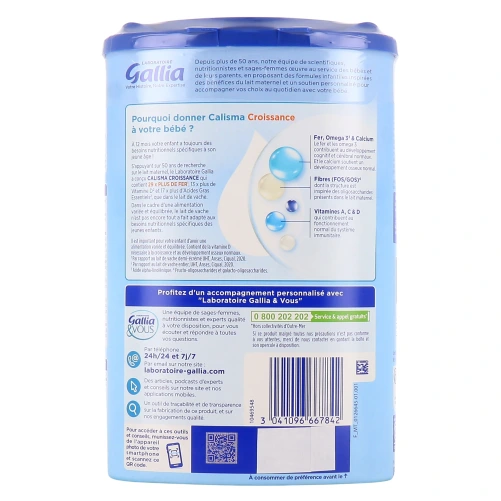 Gallia Calisma Croissance Lait 3ème âge