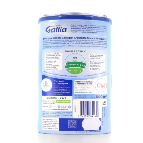 Gallia Galliagest Croissance Lait 3ème âge