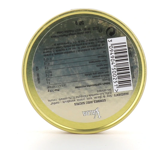 Valda Gommes pour Adoucir la Gorge