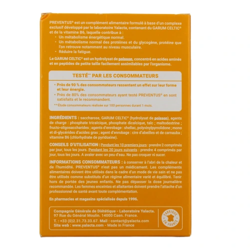 Yalacta Preventus Tonus et Vitalité