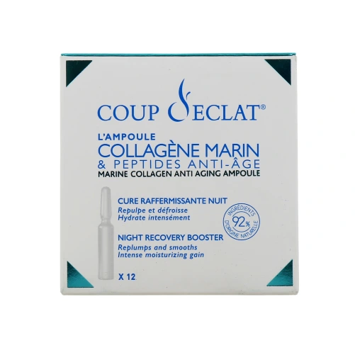 Coup d'éclat Ampoule Collagène Marin et Peptides Anti-âge