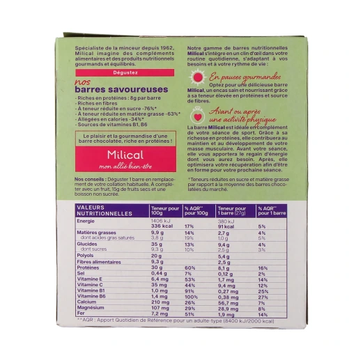 Milical Barres Hyperprotéinées