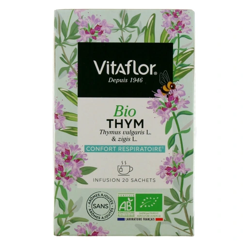 Vitaflor Thym Bio Tisane Confort Respiratoire