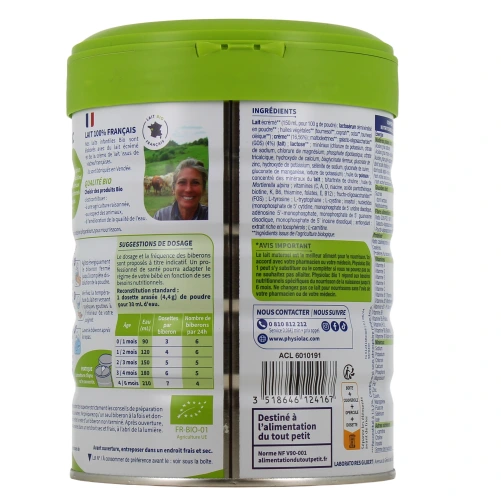 Physiolac Bio Lait 1er âge