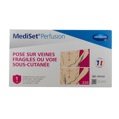 Mediset Perfusion Pose sur Veines Fragiles ou Voie Sous-Cutanée