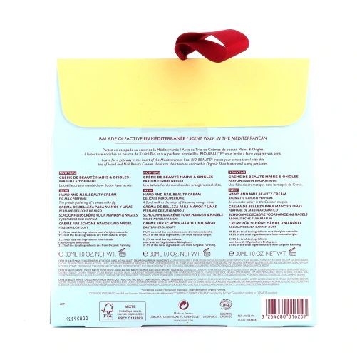 Coffret Bio beauté Nuxe 3 crèmes mains- Coffret de Noël