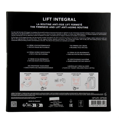 Lierac Lift Integral Coffret Anti-âge Crème de Jour + Patchs Visage Réutilisables