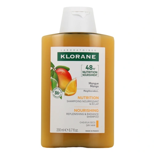 Klorane Shampoing Nutrition Cheveux Secs Mangue