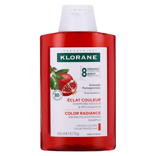 Klorane Shampoing Grenade Éclat Cheveux colorés