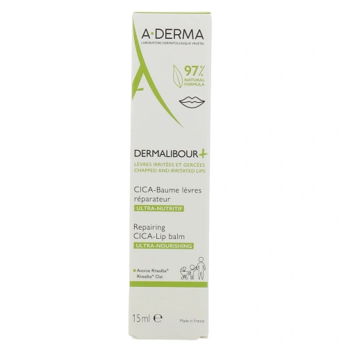 A-Derma Dermalibour+ Cica Baume Lèvres Réparateur