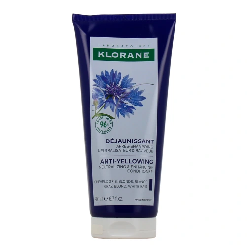 Klorane Après-shampoing Déjaunissant à la Centaurée Bio