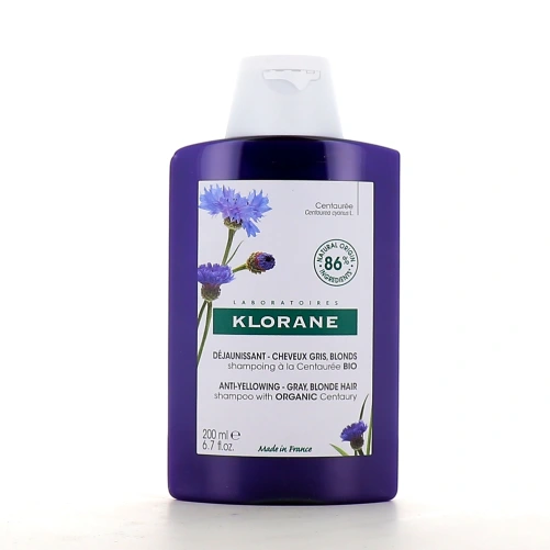 Klorane Shampooing Déjaunissant à la Centaurée Bio