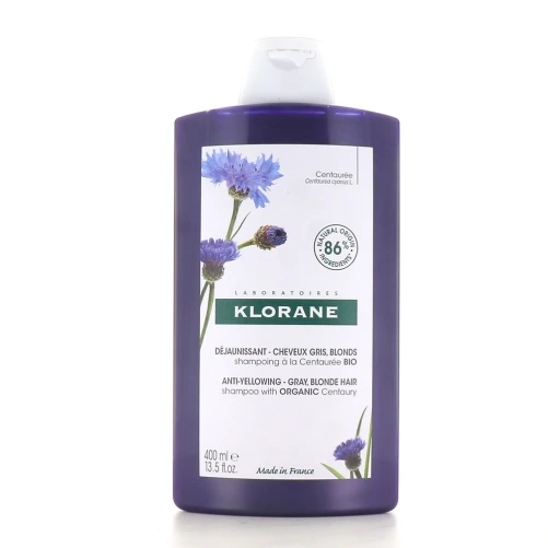 Klorane Shampooing Déjaunissant à la Centaurée Bio