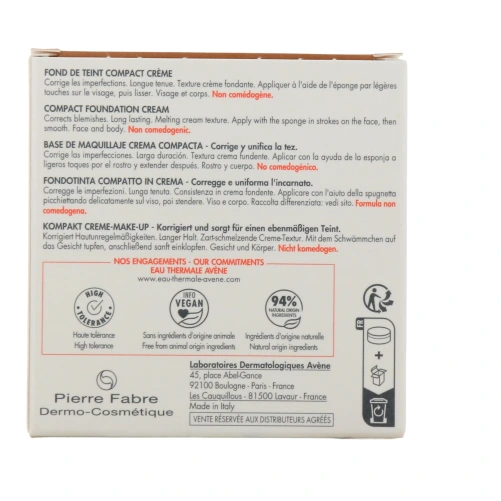 Avène Couvrance Fond de Teint Compact Crème