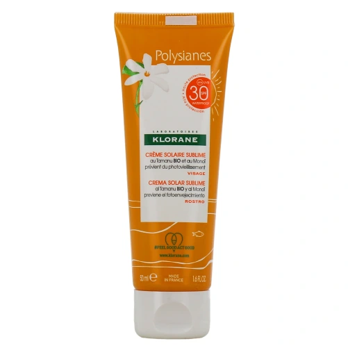 Klorane Polysianes Crème Solaire Sublime Visage