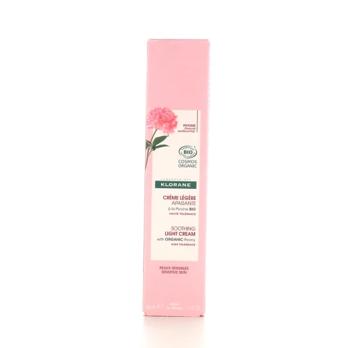 Klorane Crème Légère Apaisante Pivoine Bio