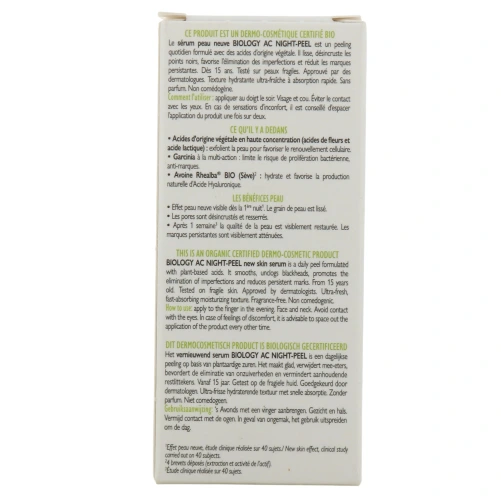 A-Derma Biology AC Night-Peel Sérum Peau Neuve