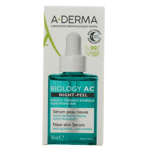 A-Derma Biology AC Night-Peel Sérum Peau Neuve