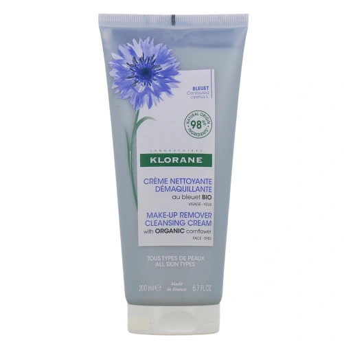 Klorane Crème Nettoyante Démaquillante Bleuet