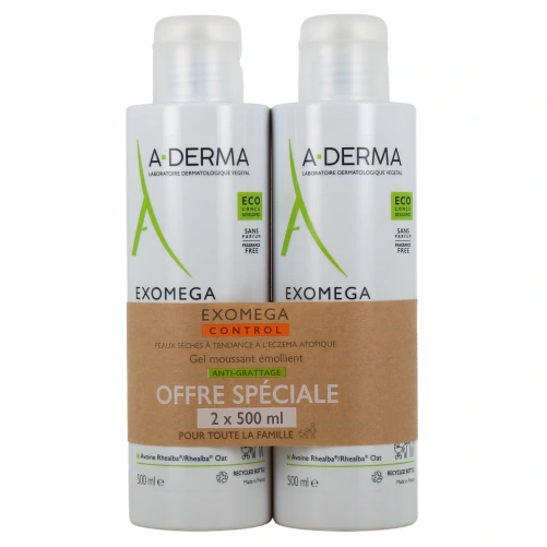 A-Derma Exomega Control Gel Moussant Emollient Anti-Grattage