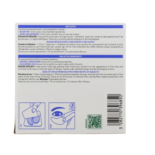 Klorane Patchs Yeux Lissant Hydro-Gel