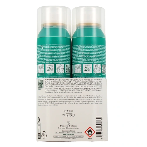 Klorane Shampoing Sec à l'Ortie Cheveux Châtains à Bruns