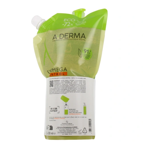 Exomega Control Huile Lavante Émolliente Anti-Grattage