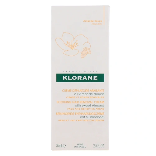 Klorane Crème Dépilatoire Apaisante à l'Amande Douce