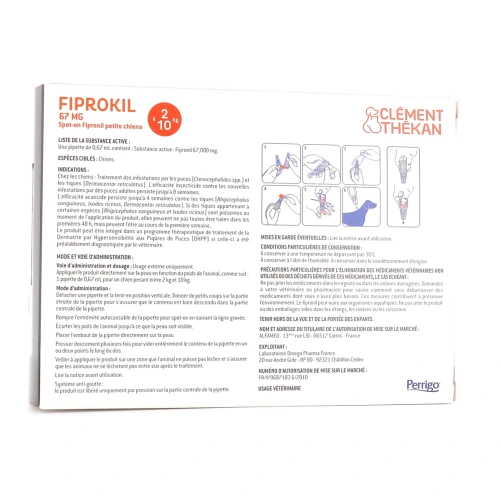 Fiprokil Chien Spot-On Antiparasitaires