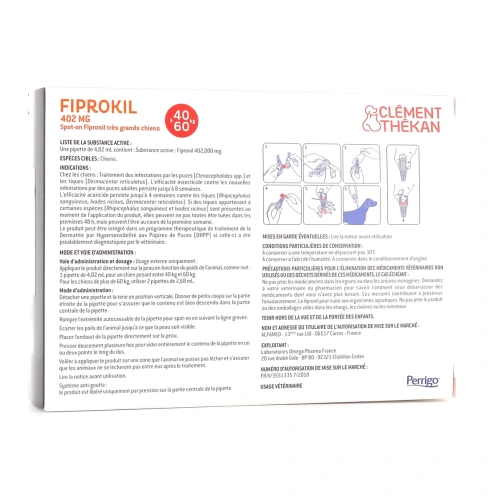 Fiprokil Chien Spot-On Antiparasitaires