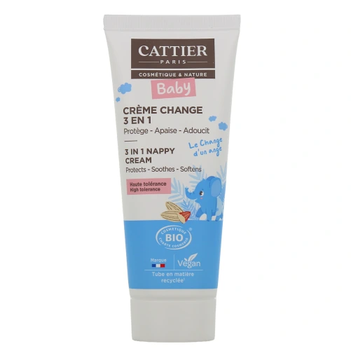 Cattier Bébé Crème Change 3 en 1 Bio