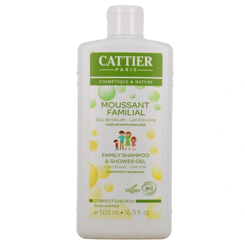 Cattier Gel Moussant Familial Bio Corps et Cheveux