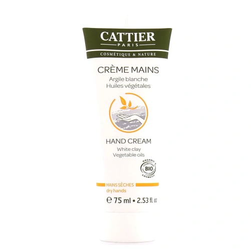 Cattier Crème Mains Argile Blanche Bio