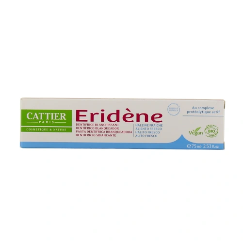 Cattier Eridène Dentifrice Bio Haleine Fraîche