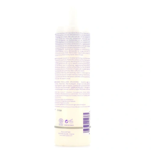 Cattier Solution Micellaire Démaquillante Bio