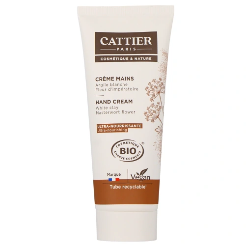Cattier Crème Mains Argile Blanche Bio