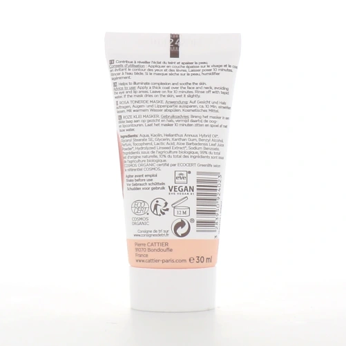 Cattier Masque Argile Rose Bio