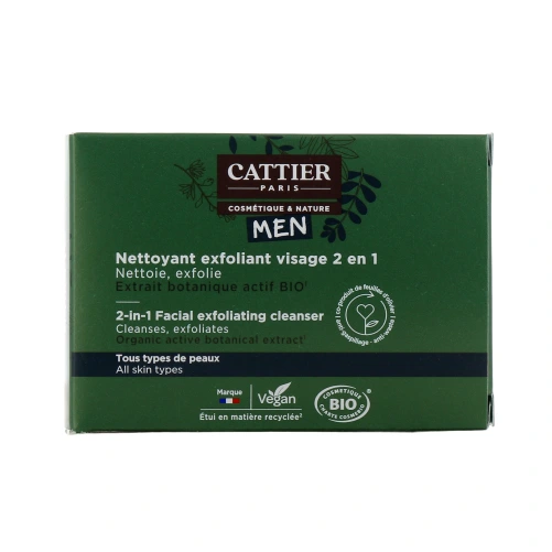 Cattier Men Nettoyant Exfoliant Visage