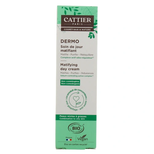 Cattier Soin de Jour Matifiant Bio
