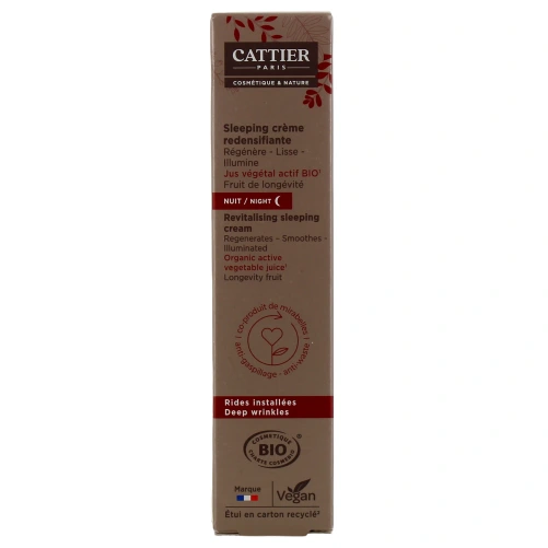 Cattier Sleeping Crème Redensifiante Bio