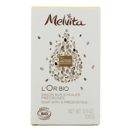 Melvita L'Or Bio Savon aux 5 huiles précieuses