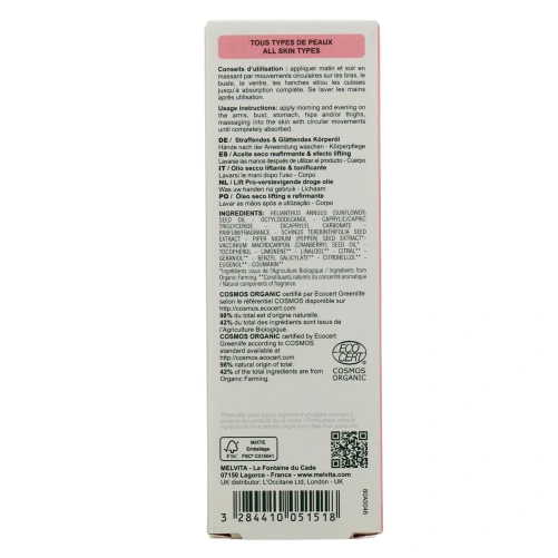 Melvita L'Or Rose Huile Fermeté Suractivée