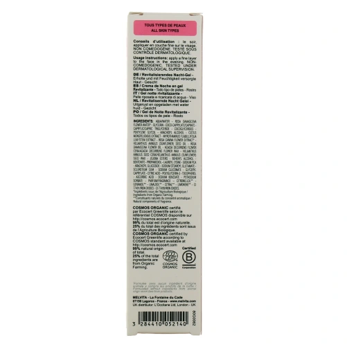 Melvita Source de Roses Gelée Nuit Revitalisante